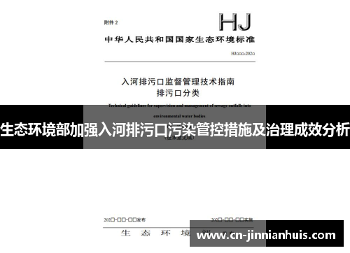 生态环境部加强入河排污口污染管控措施及治理成效分析